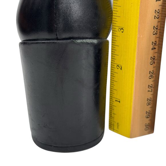 Stuart Weitzman Black Pointed Toe Ankle Boot SZ 7 Women's Leather Modern Block - Picture 7 of 12